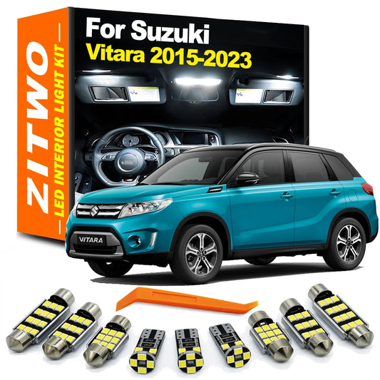 ZITWO 11Pcs For Suzuki Grand Vitara Escudo MK4 2026 2026 2026 2026 2026 2026 2026 2026 LED Interior Light Kit Vanity Mirror Bulb
