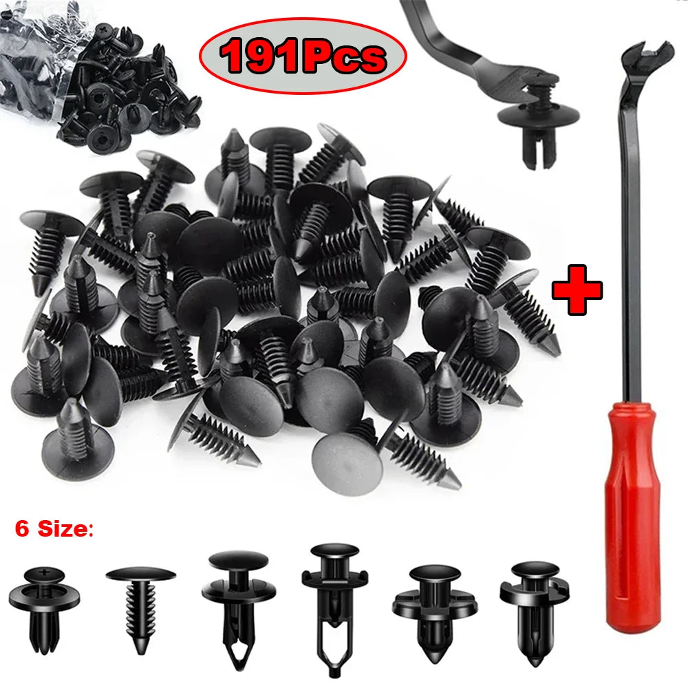 Car Clips Fasteners Kit Auto Trim Panel Clip Mixed Body Bumper Rivet Door Trim Panel Retainer Car Interior Accessories Clips
