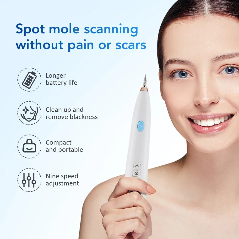 Laser Tattoo Mole Removal Pen 9 Modes LCD Plasma Pen Skin Care Tools Tag Removal Freckle Wart Dark Spot Remover Beauty Care Tool