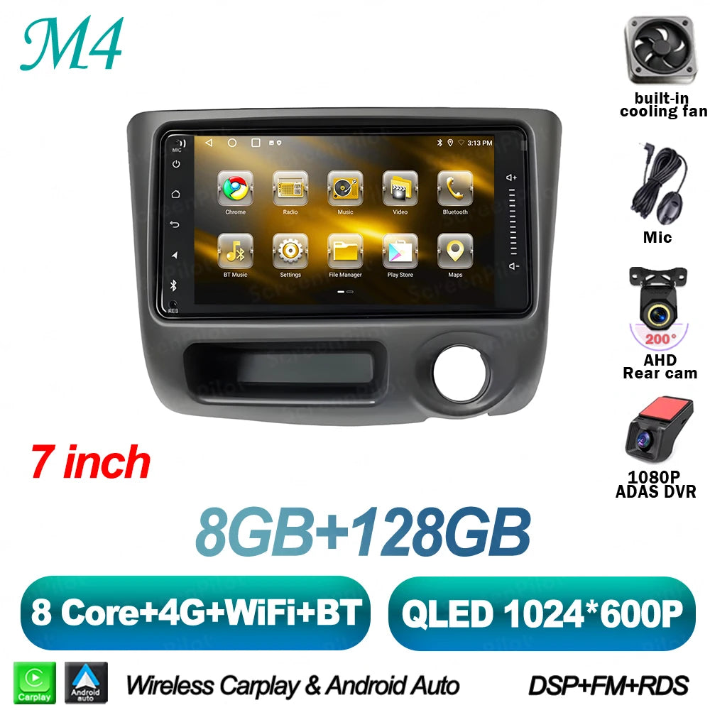 8-Core Android Car Stereo for Toyota Vitz XP10, Yaris, Platz & Echo (1999–2005) — CarPlay, RDS, Touchscreen