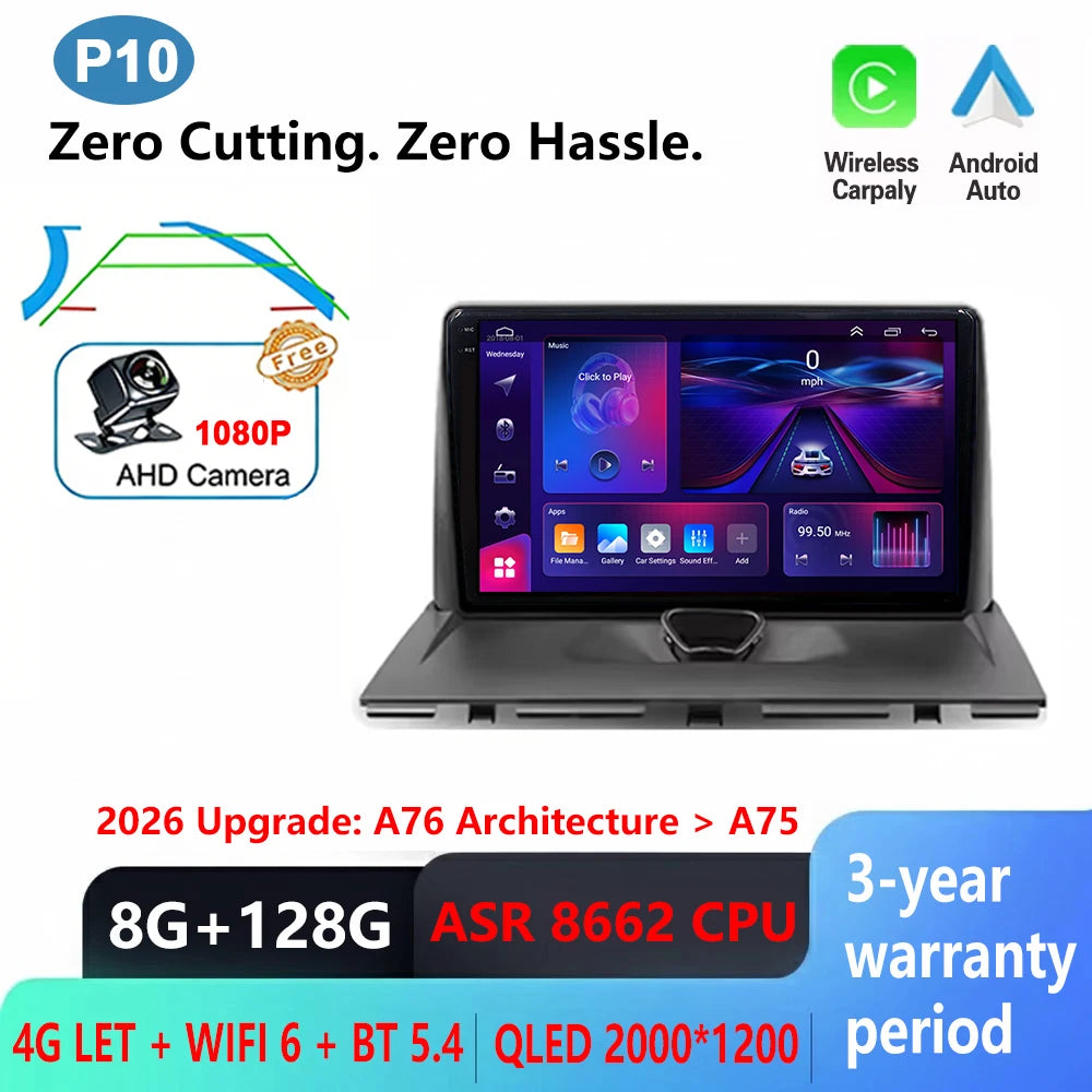 Android 16 Car Radio For Peugeot Expert 2 For Citroen Jumpy For Fiat Scudo For Toyota Proace 2007-2017 WIFI No 2Din Touch Screen