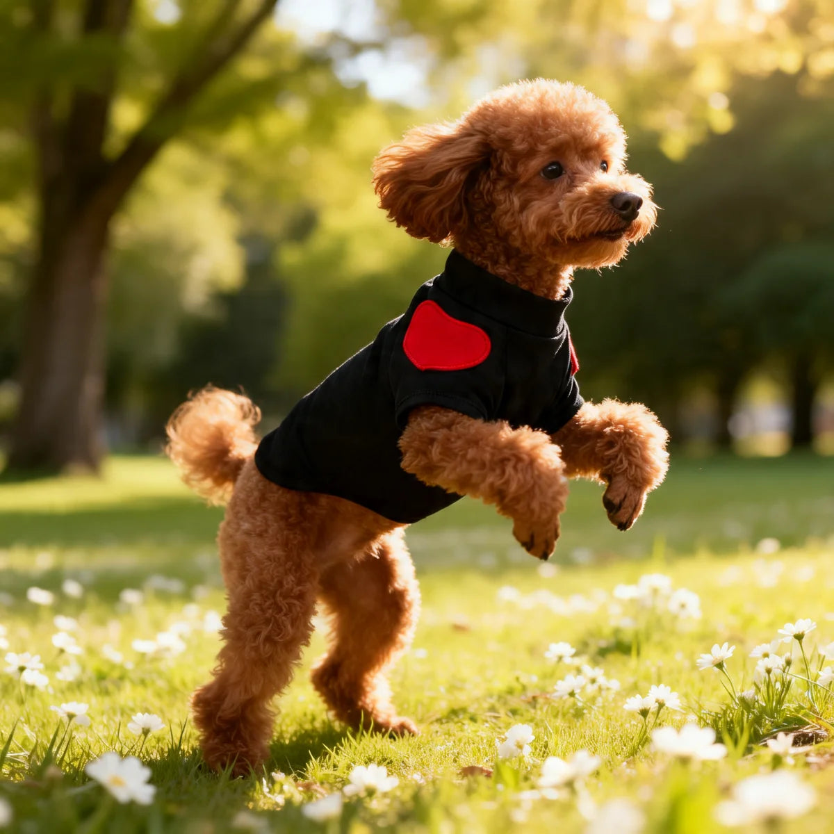 Heart Print Dog Sweatshirt - Cute Love Pet Sweater for Small Dogs - photo 4