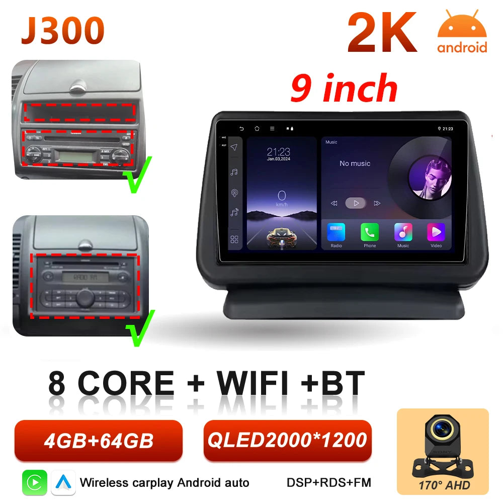 Android 16 Auto Car Radio For Nissan Note 2004 2005 2006 2007 2008 - 2012 Carplay Multimedia Player GPS Navigation DSP BT Stereo