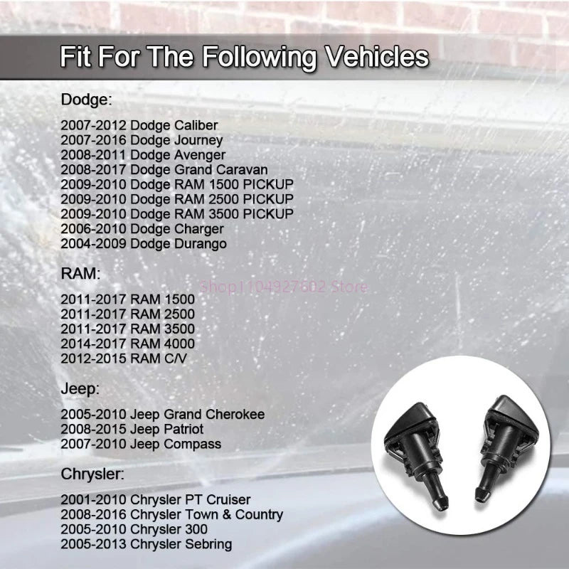 High-Quality Windshield Washer Nozzle Kit for Dodge RAM
