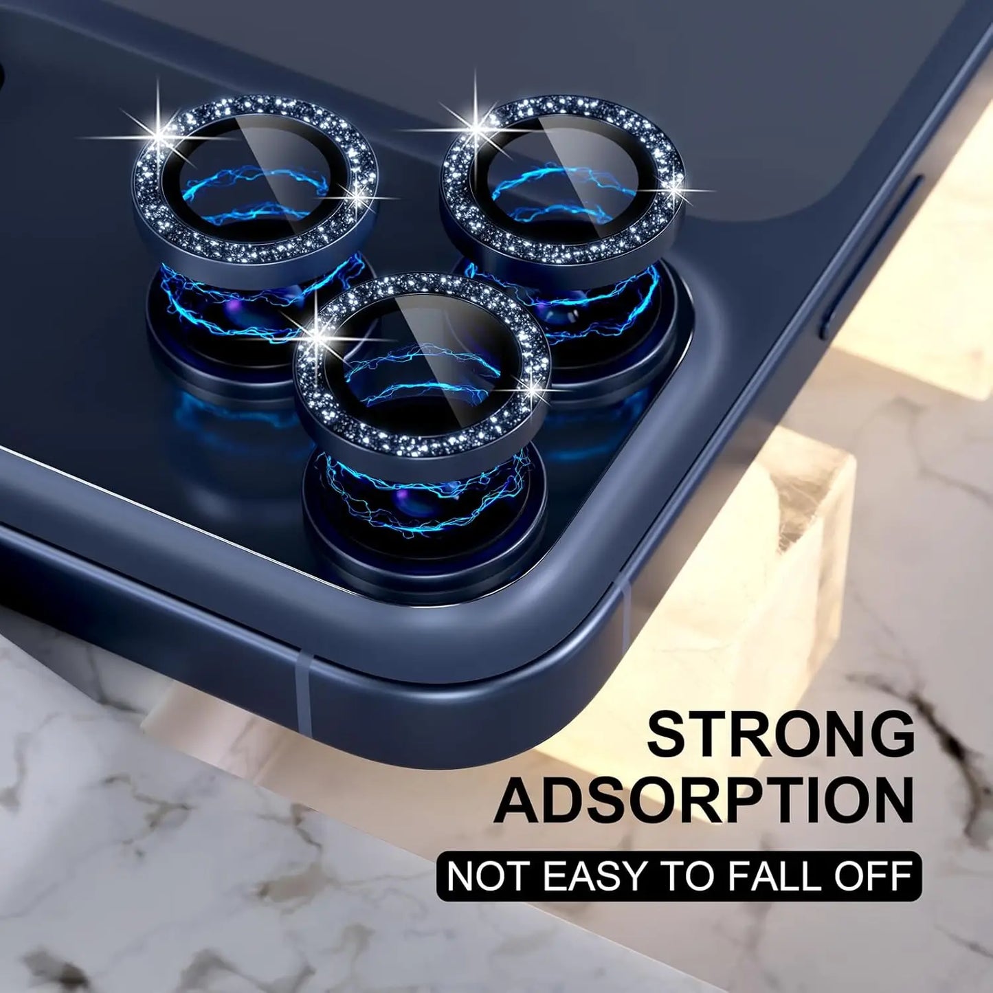 Bling Glitter Diamond Metal Frame Camera Protector For IPhone 17 Pro Max Air 17Pro Alloy Lens Tempered Glass Film Ring Cover Cap