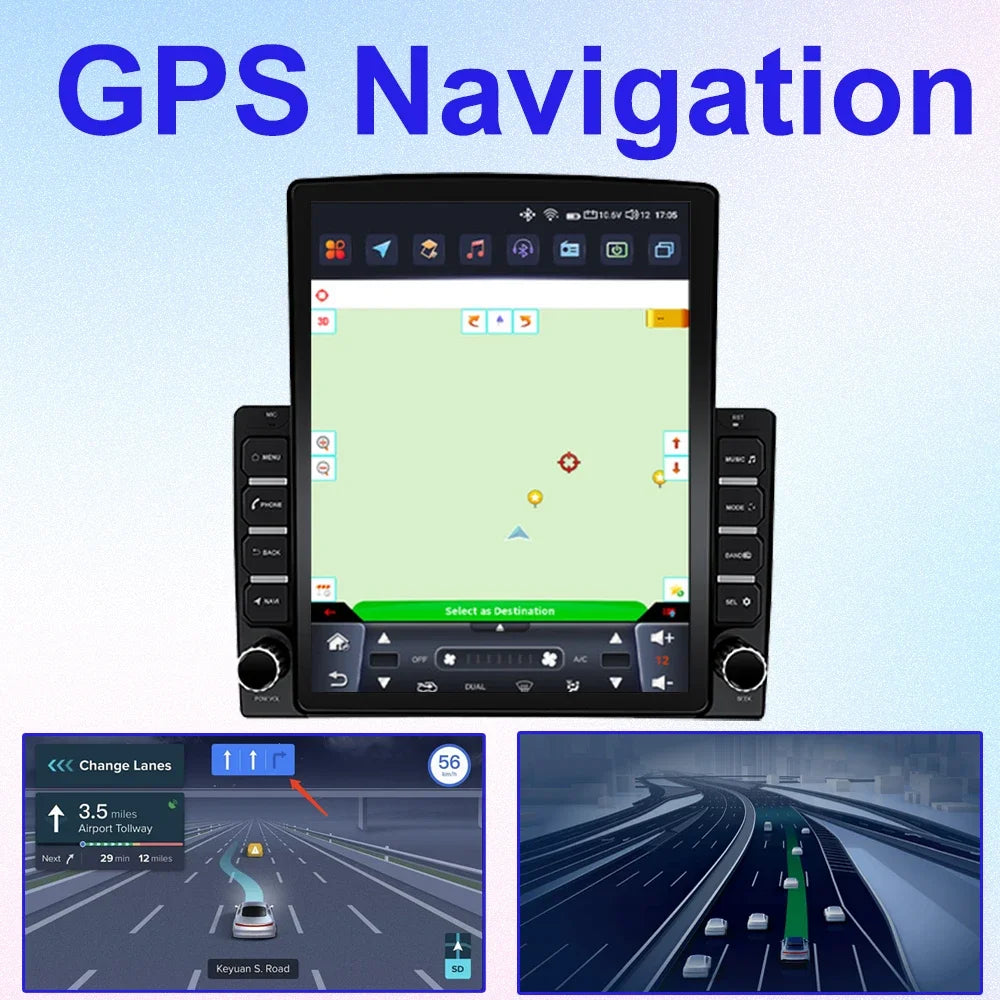 9.7" Android Car Stereo for Citroen Jumper, Peugeot Boxer & Fiat Ducato (2006–2022) — CarPlay, GPS, WiFi