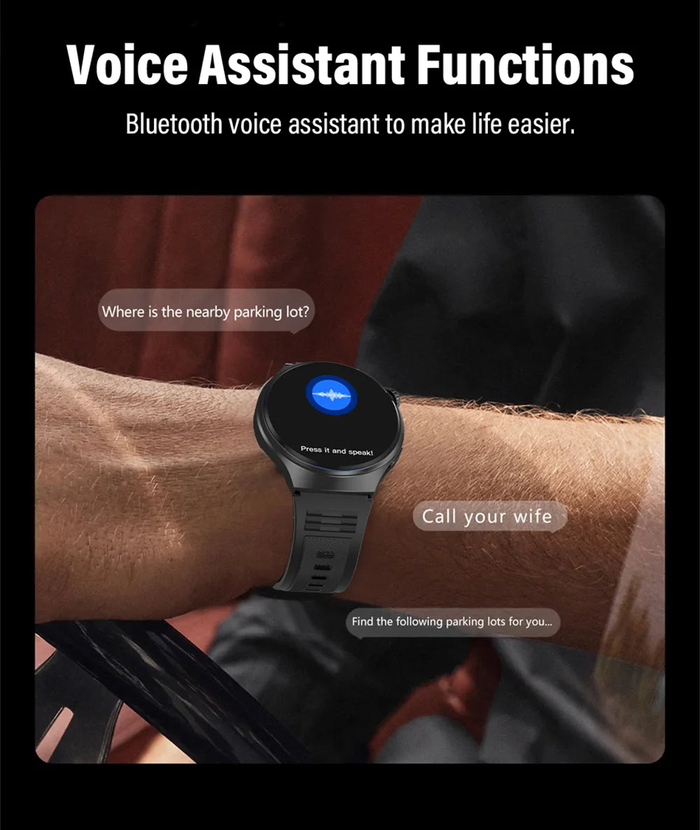 G.L Wear 2026 New Men's Smart Watch HD Display Health Tracking Bluetooth Calling Voice Assistant Sports Smartwatch