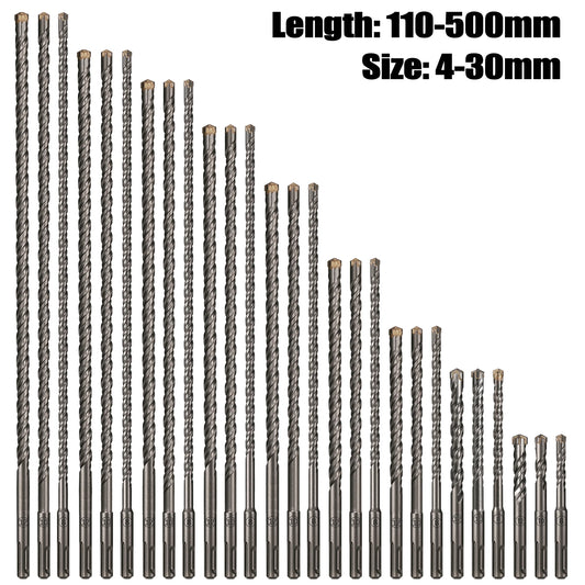SDS Plus Cross Hammer Drill Bit 110-500mm, 4-Blade Concrete