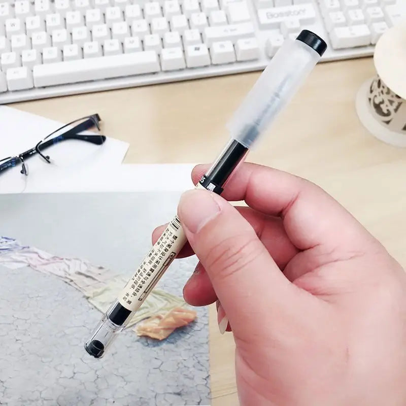 Japan Fine Point Pen 0.35mm Black Blue Red Ink Gel Pen Ballpoint Pen School Office Student Writing Stationery Supply
