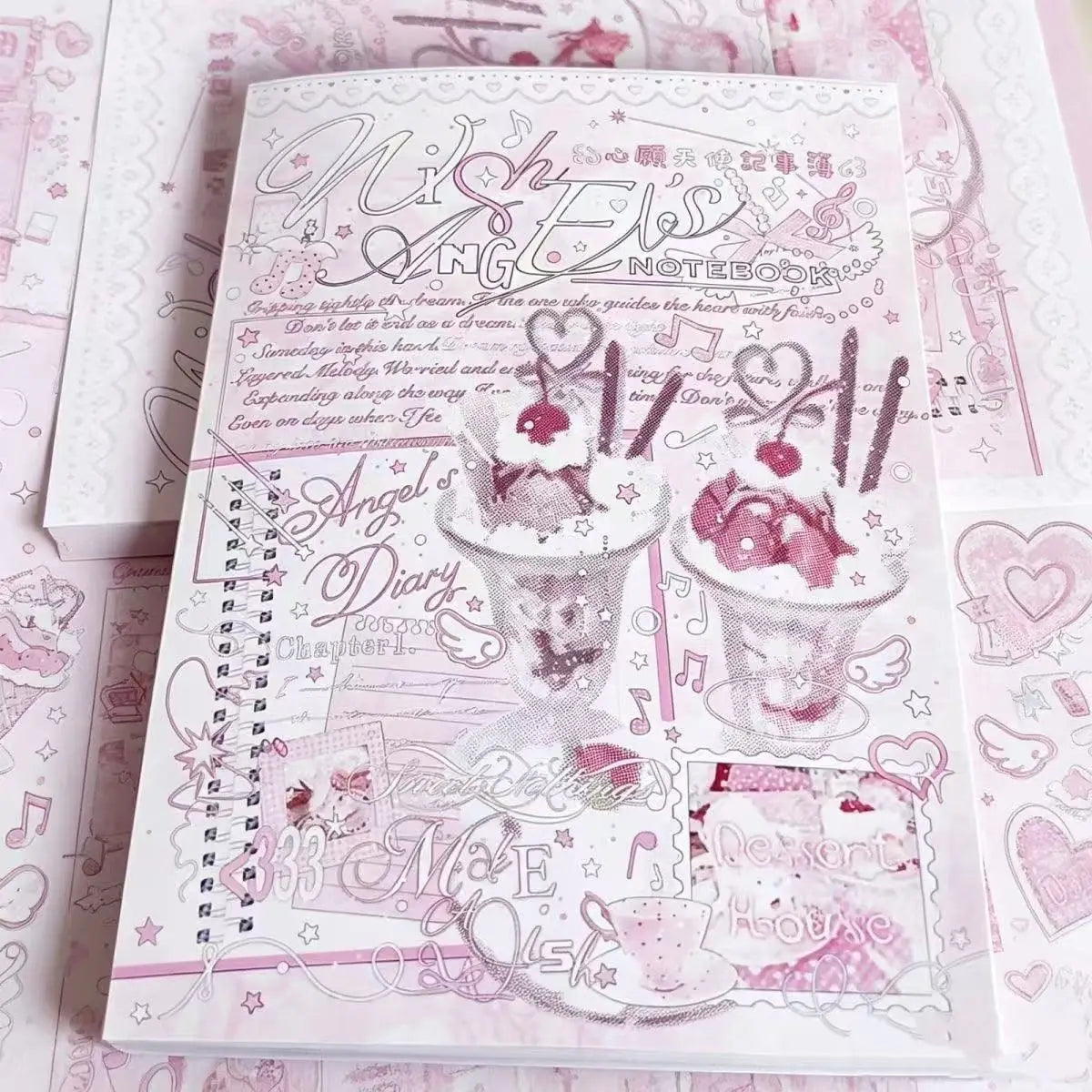 New Cute Japanese Anime Sticker Book Girl Diary Phone Case DIY Scrapbook Sticker Kawaii Decorative Sticker Children's Cute Gift