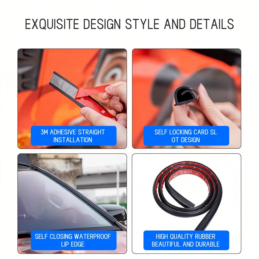 Self-Adhesive Car Roof Wire Hiding Trim for Cable Routing - view 5