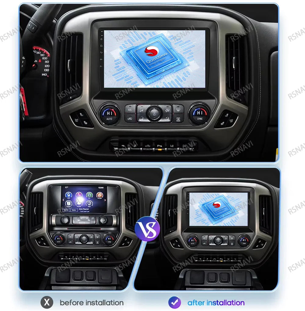 Car Radio Android 15 For Chevrolet Silverado GMC Sierra 2014 2015 2016 2017 2018 5G WIFI Viedo Player DSP Wireless RDS QLED IPS