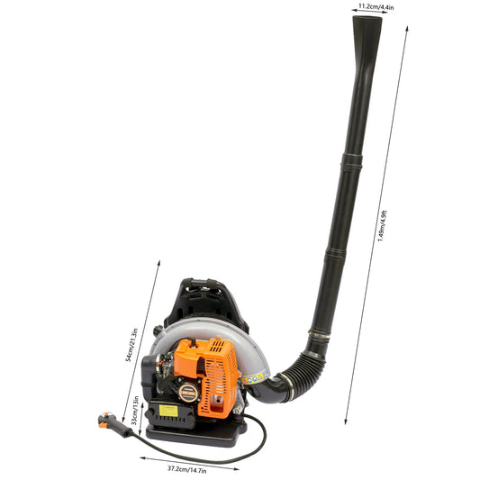 Gasoline Backpack Leaf Blower — Air-Cooled Blower for Leaf & Snow Removal