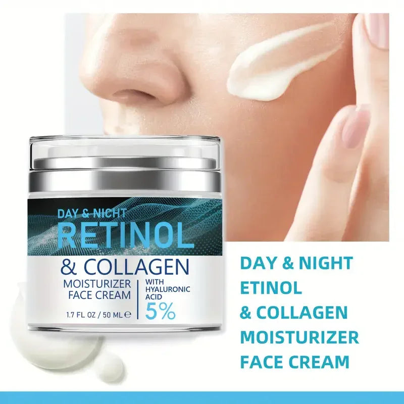 ENVISHA Retinol & Collagen Anti-Aging Face Cream 50ml – Whitening, Pore Refining, Wrinkle Reduction & Deep Hydration | CPNP Certified