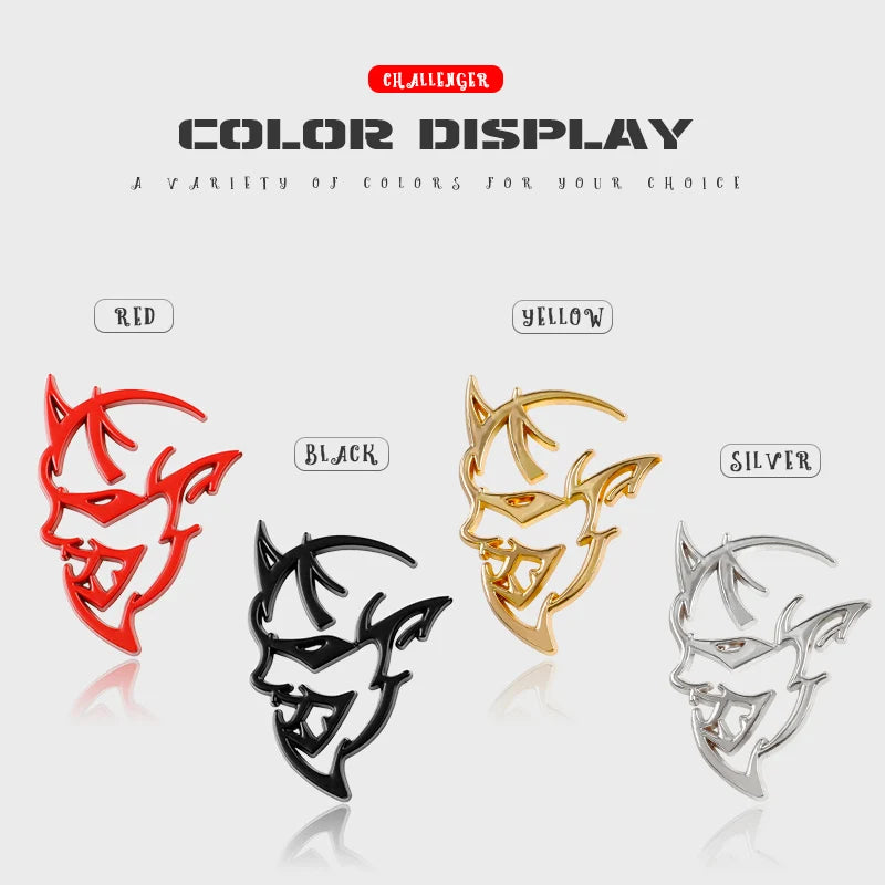 3D Metal Emblem Badge Decal for Dodge Vehicles - Custom Look