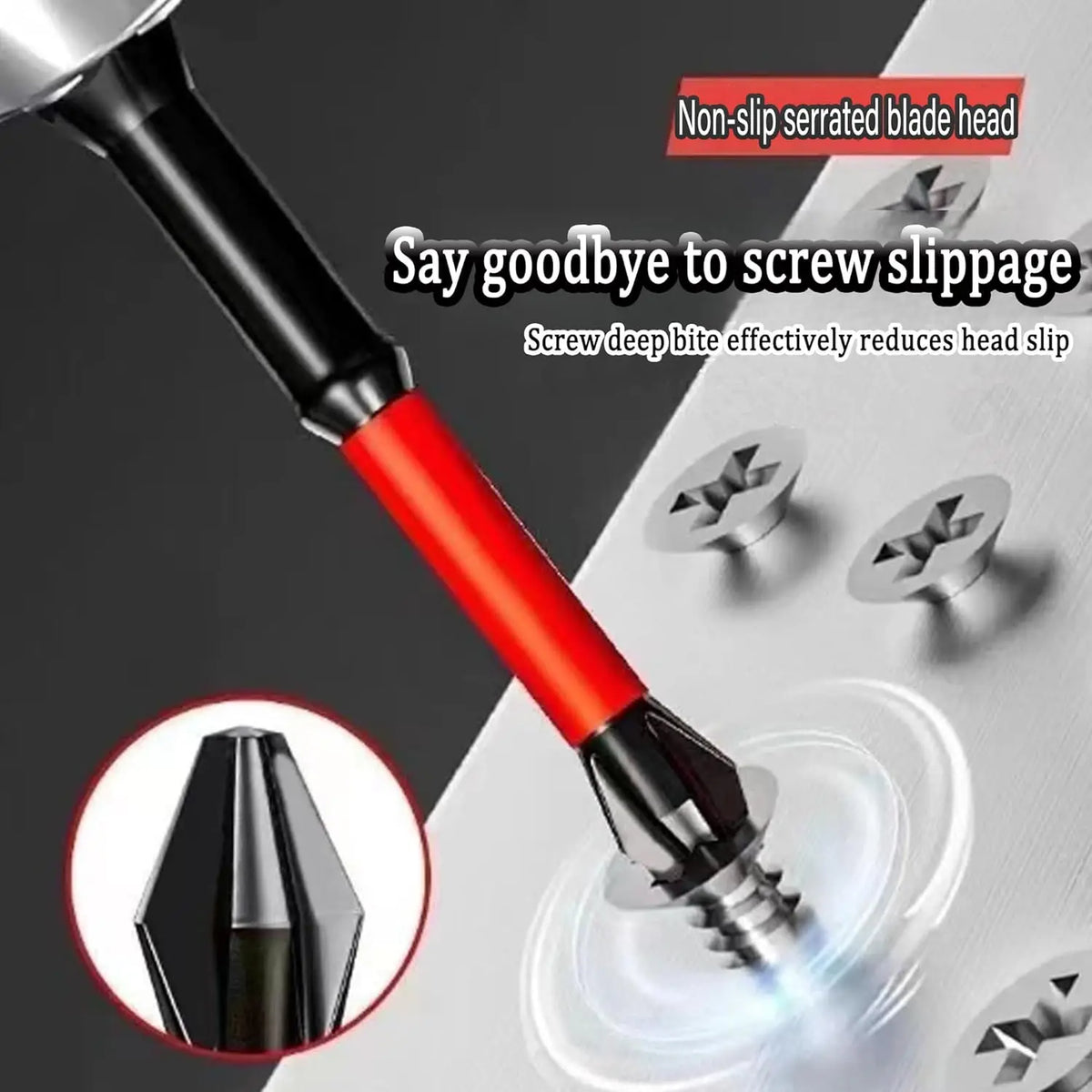 Magnetic Screwdriver Bit Set 12 Pc, S2 Steel Anti-Slip Impact