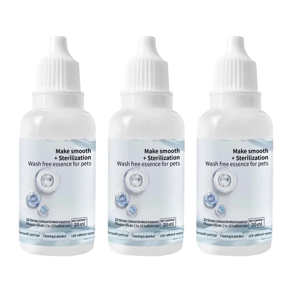 Cat Steam Brush Grooming Essence Serum – Wash-Free Hair Depilation for Cats & Dogs | 3 or 5 Pack