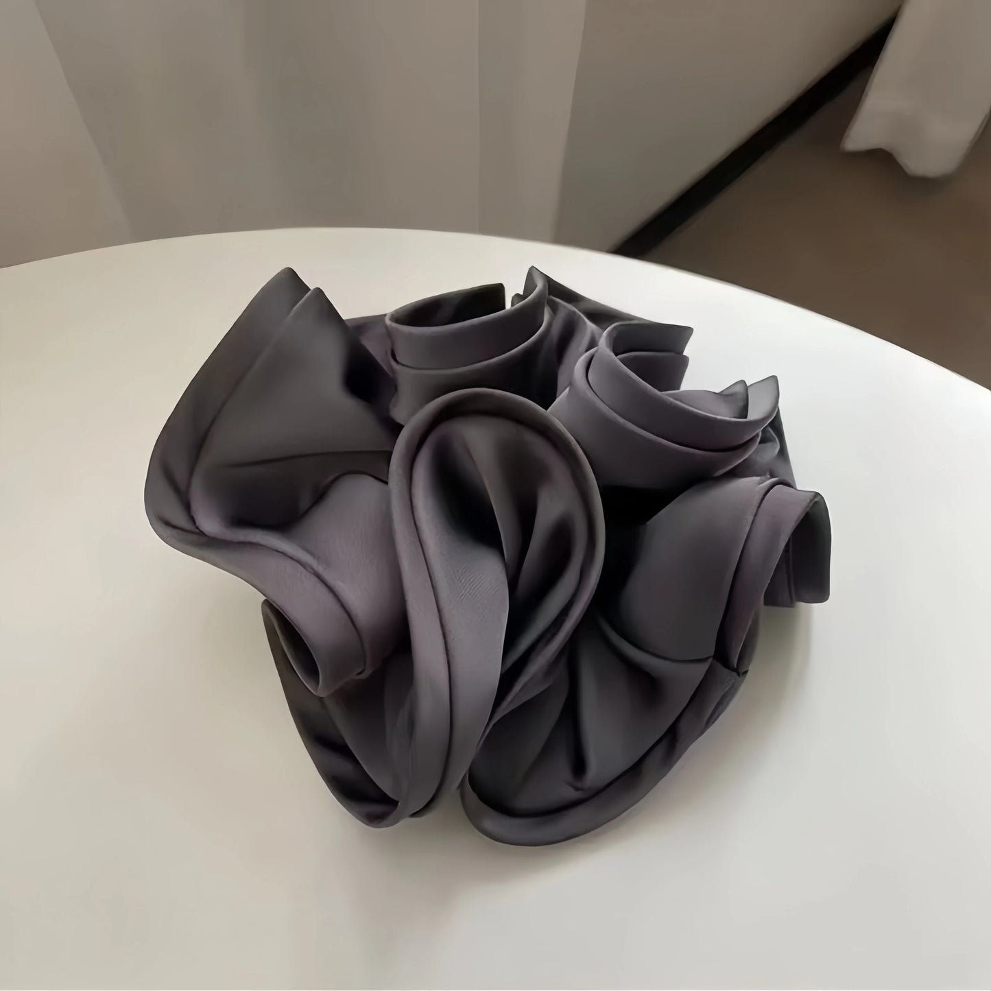 Korean Satin Ribbon Scrunchies – Elastic Hair Ties & Bow Ponytail Accessories for Women (Single & Multi-Pack)