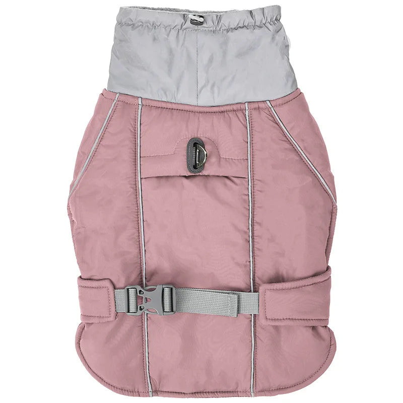 Reflective Dog Winter Jacket with Harness D-Ring - Windproof Thick Coat - photo 11