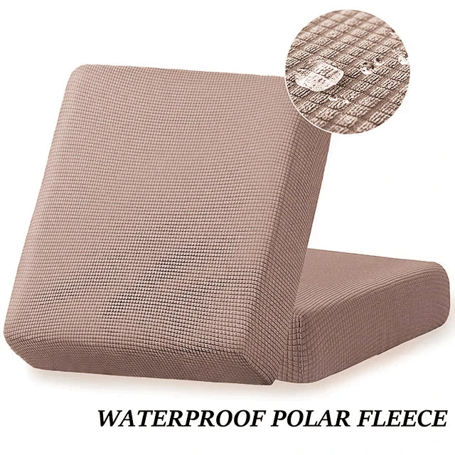 Waterproof Plain Sofa Cushion Cover Jacquard Elastic Sofa Slipcovers for Living Room Chaise Lounge L-shaped Sofa Seat Cover