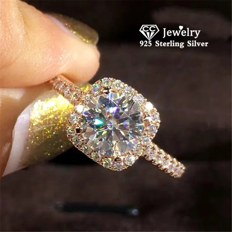 Cubic Zirconia White Gold Ring for Women - Bridal & Wedding