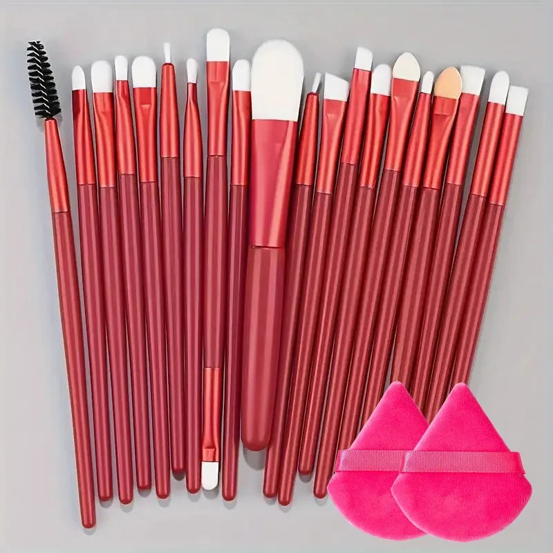 Makeup Brush Set 20Pcs Kit Soft Fluffy Eye Shadow Brushes Cosmetic Foundation Powder Highlighter Blending Beauty Tool Beginners