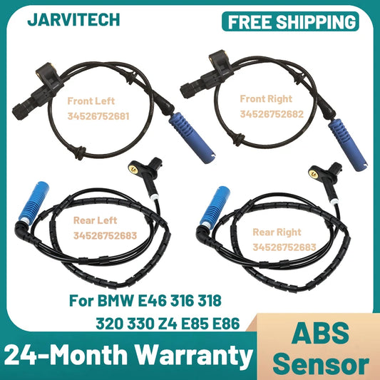 ABS Wheel Speed Sensor, Compatible with BMW E46 316 318 320 330 Z4 E85 E86