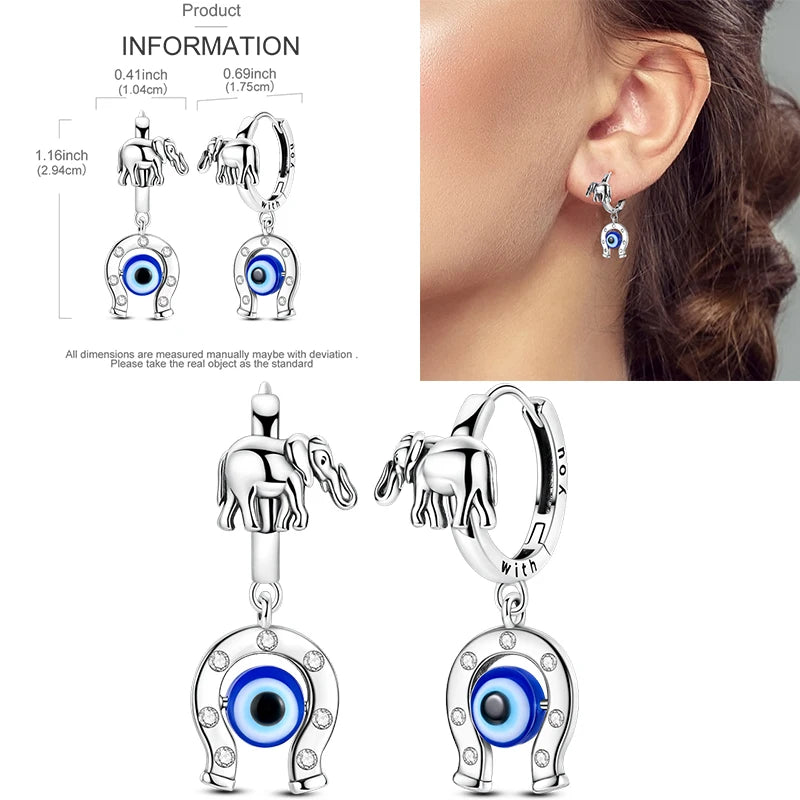 Sparkling Gold Woman Hoop Earrings 925 Sterling Silver Butterfly Colored Zirconium Earrings for Women Jewelry Anniversary Gift