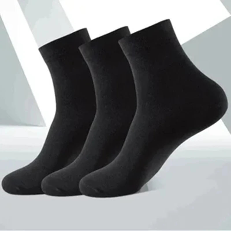 Men's Cotton Blend Crew Socks, 5 Pairs