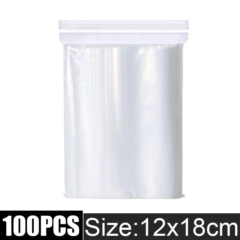 Thicken Clear Zipper Sealed Bags – Heavy-Duty Reclosable Plastic Storage Pouches for Jewelry, Food & Small Parts | Wholesale