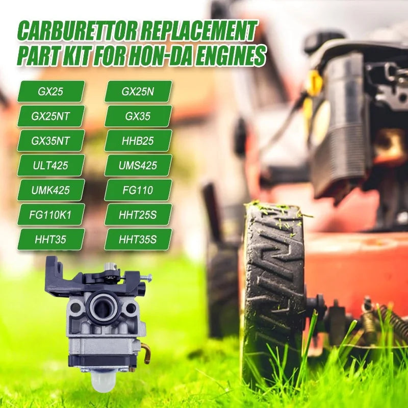 Carburetor For Honda GX25 GX35NT HHT35 HHT35S UMC435 4 stroke 13HP Replaces 16100-Z0H-825 GX35N 4 stroke Brush cutter Engine