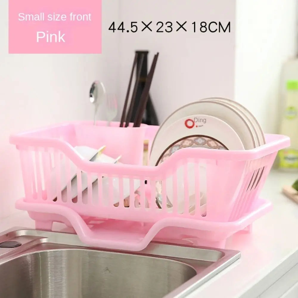 Plastic Dish Drying Rack with Drain Board - Countertop Organizer - photo 8