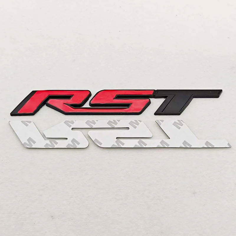 3D Metal Car Sticker Logo RST Emblem Fender Side Rear Trunk Badge For Chevrolet Silverado Tahoe Suburban Traverse Accessories