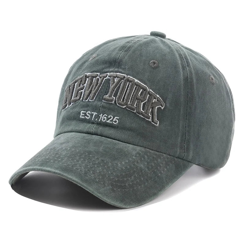 2026 New York Washed Cotton Cap For Men Women Gorras Snapback Caps Baseball Caps Sun protection Casquette Dad Hat Outdoors Cap