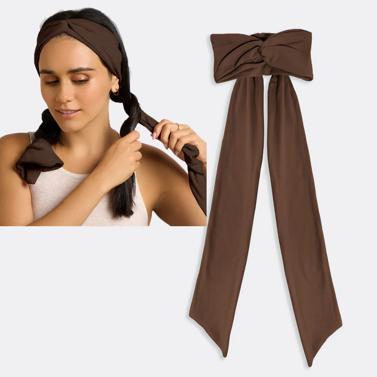 Heatless Curls Headband No Heat Overnight Hair Curler Soft Fabric Long Ribbon Curling Rod Natural Waves Hair Styling Tool for Wo
