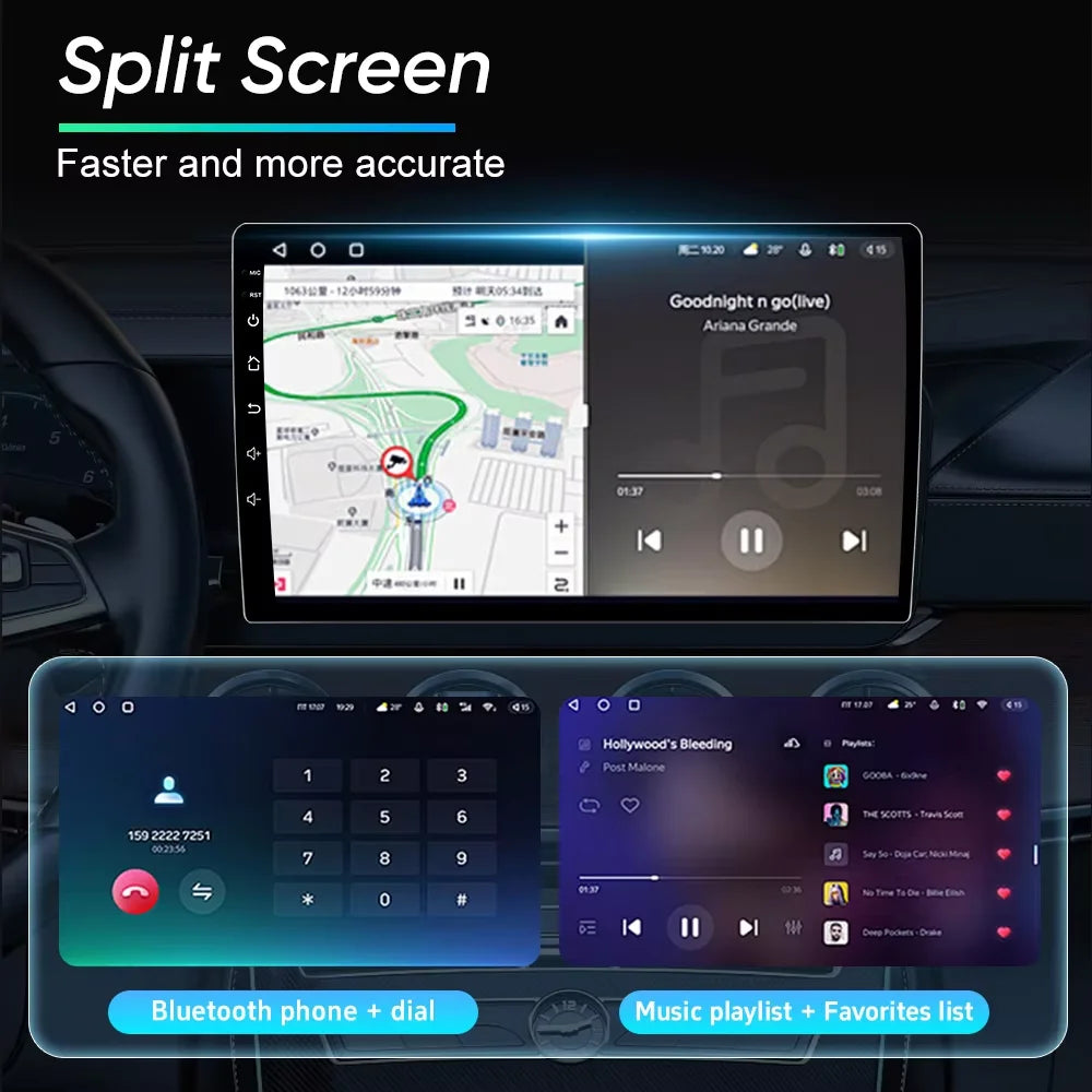 Car Radio Android 16 8 Core For Ford Fiesta MK6 MK7 2009-2017 GPS Navigation Smart Car Systems Wireless CarPlay Auto BT FM RDS