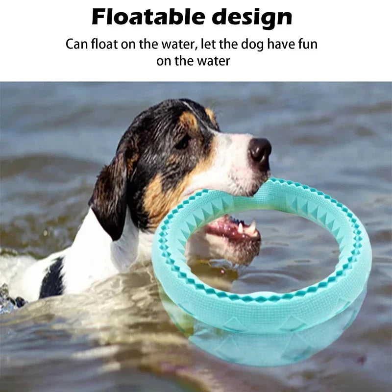 Floating Dog Ring Toy - Fetch & Chew Flying Ring for All Sizes - photo 3
