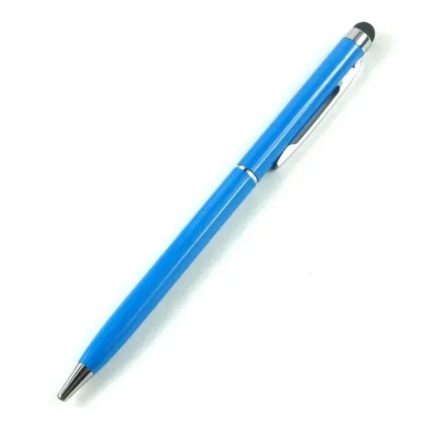 20-200 Pens Each Pack Mini Metal 2-in-1 Stylus Universal Ballpoint Pen Custom Logo Text Engraving Office School Advertising Pen