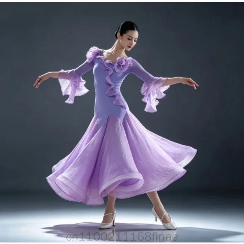 Women's modern ballroom competition dress
