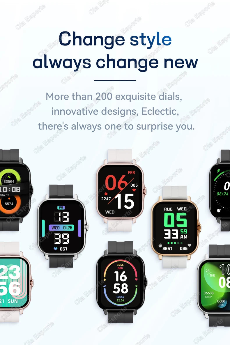 2026 New Bluetooth Call Smart Watch Information Push Men Women Health Monitoring Watch Pedometer IP68 Smartwatch For Android IOS