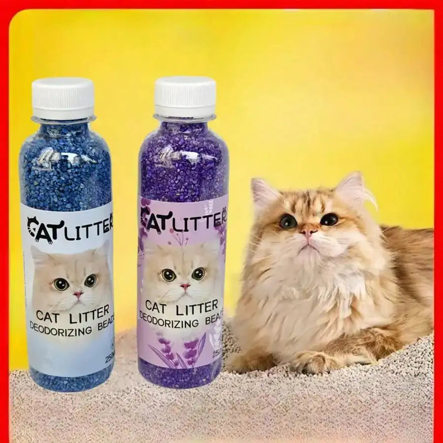 Fresh Scent Cat Litter Deodorizer Beads – Natural Plant-Based Odor Eliminator | 250ml (6 Scents)