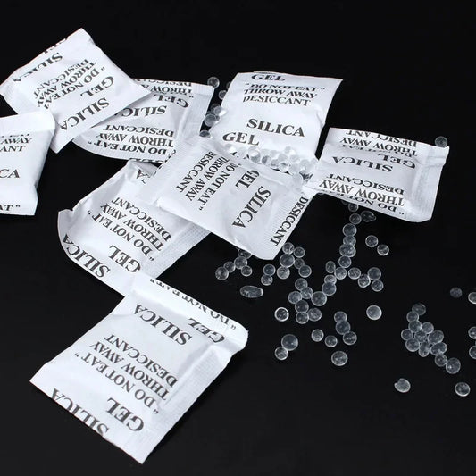 Silica Gel Desiccant Moisture Absorber Bags - 50 Pack