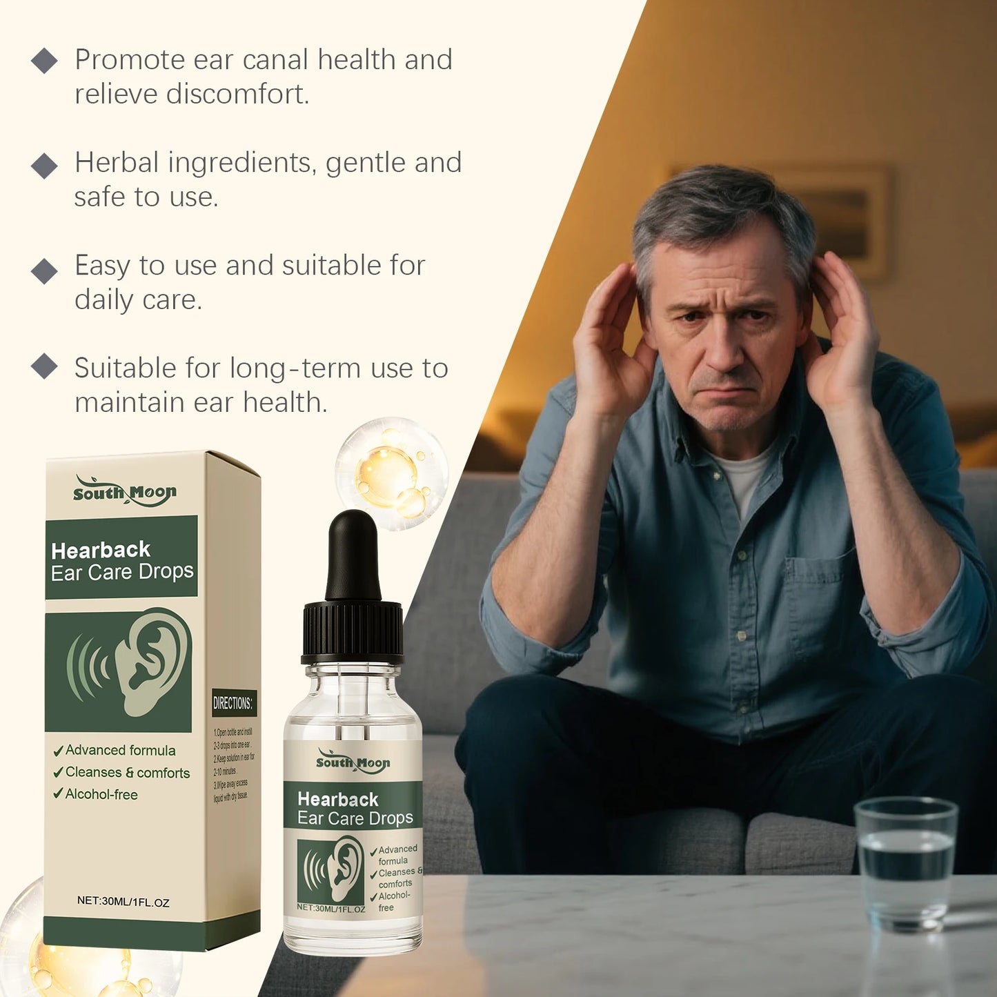 Anti Ear Ringing Relief Drops Relieve Ear Pain Inflammation Prevent Infection Reduce Tinnitus Ringing Sound Treatment Solution