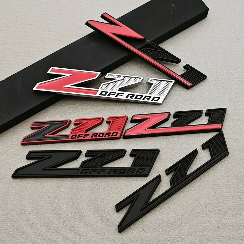 3D Metal Logo Z71 Emblem Car Front Grille Badge Trunk Sticker For Chevrolet Tahoe Colorado Cheyenne Chevy Silverado Accessories