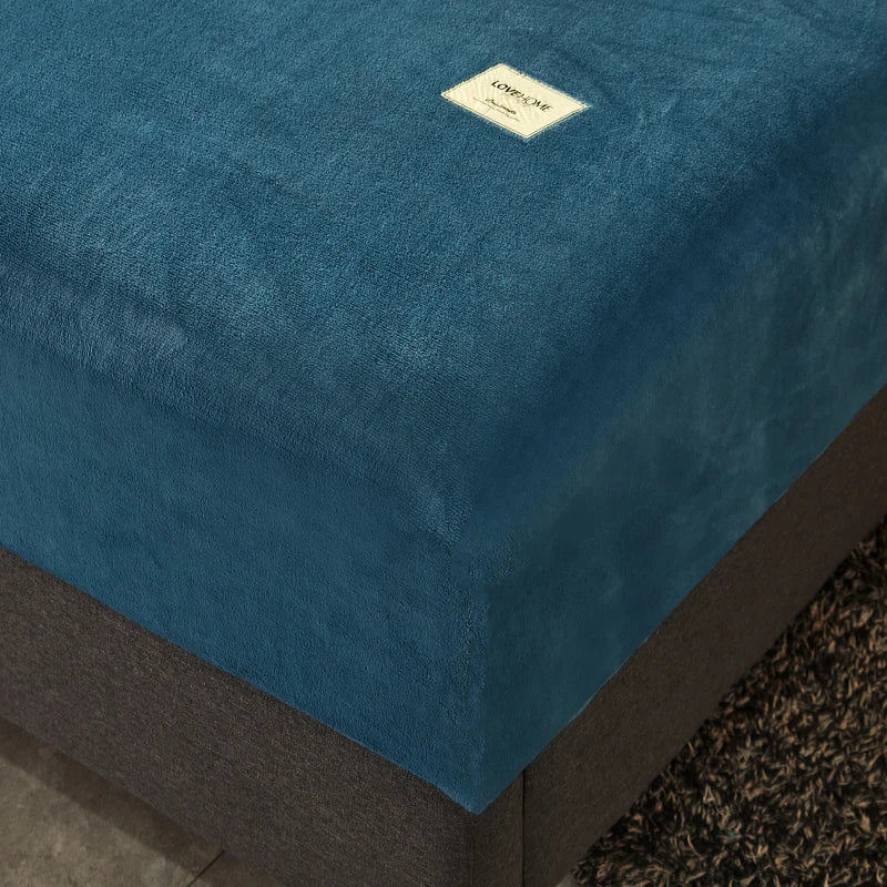 Flannel Fitted Sheet - Soft Warm Solid Color Bed Sheet, Single or Double - photo 10