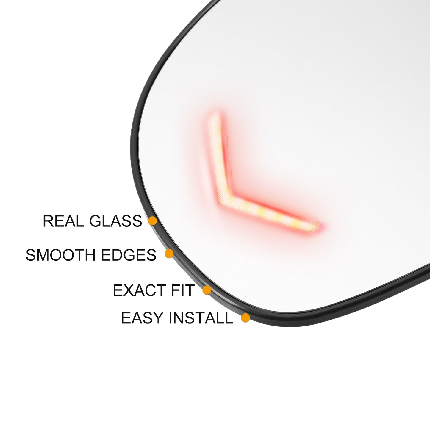 Heated Side Mirror Glass with Backing Plate — GMC Sierra 3500HD & Chevrolet Silverado (2007–2014)