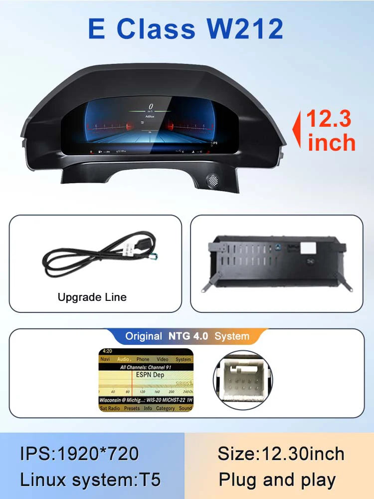 STWEI 2024 New Lcd Digital Dashboard Cluster Digital Speedometer For Mercedes Benz A Class W176 GLA CLA  C117 GLC W205 W212 W207