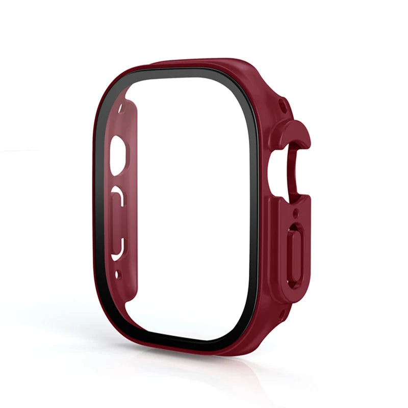 For Apple Watch Ultra 3 49mm 2026 PC Bumper+Screen Protector Tempered Glass+Cover for apple watch Case ultra 2/Ultra Accessories