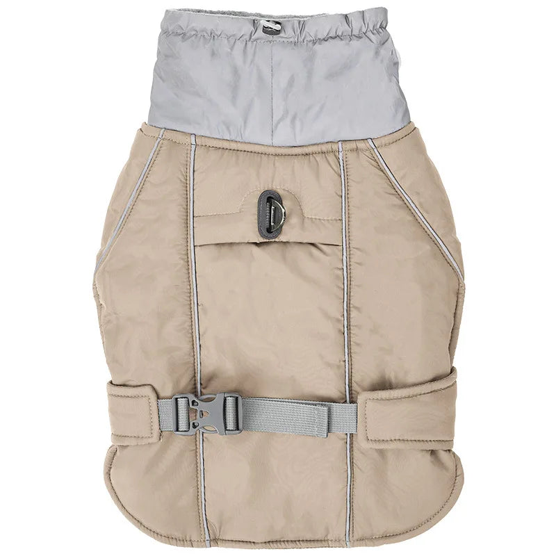 Reflective Dog Winter Jacket with Harness D-Ring - Windproof Thick Coat - photo 10