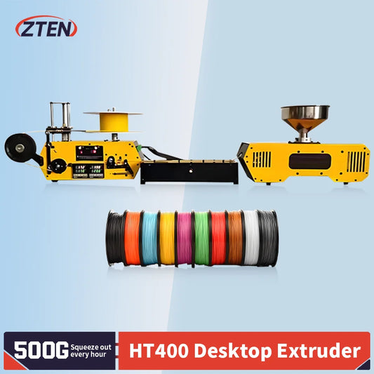 HT400 Desktop Bumblebee Extruder for 3D Printing Filament Automatic Wire Diameter Control Winding for PLA-CF PETG-CF PA Crusher